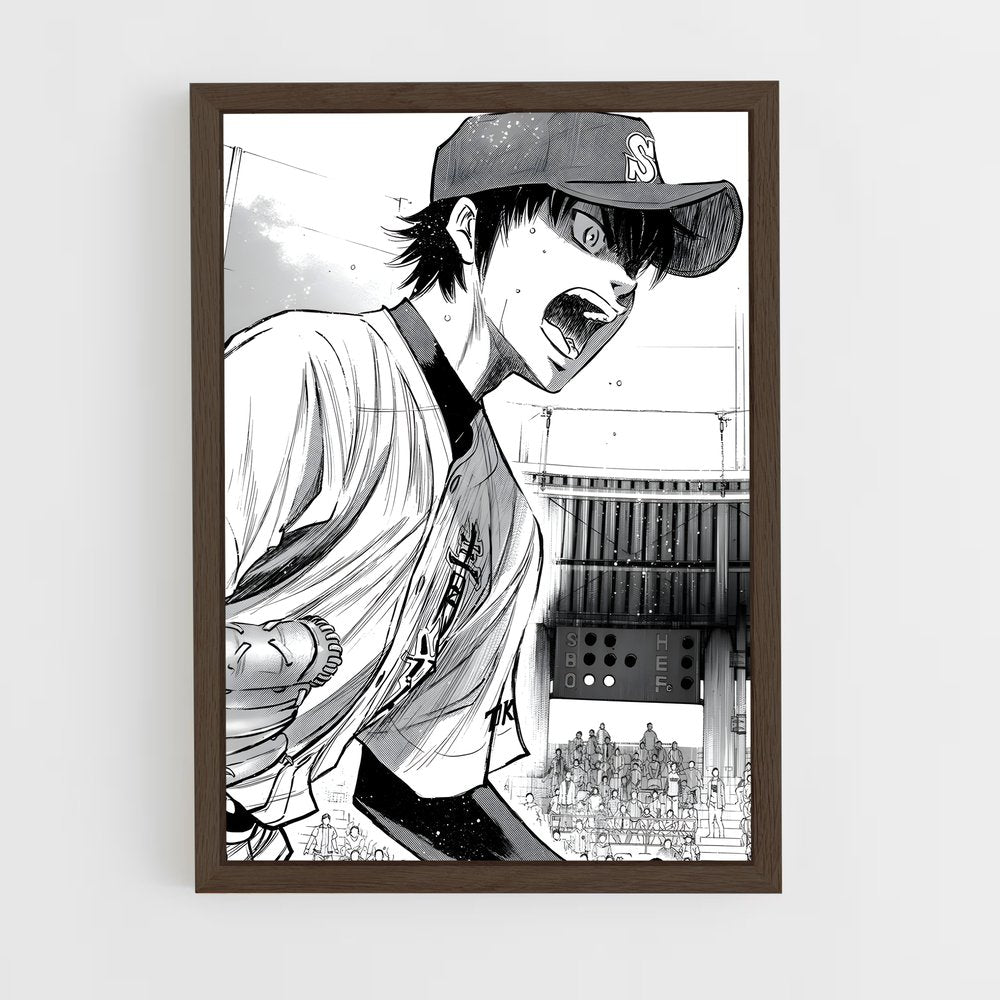 ap-ace of diamond-5 cadre Bois foncé