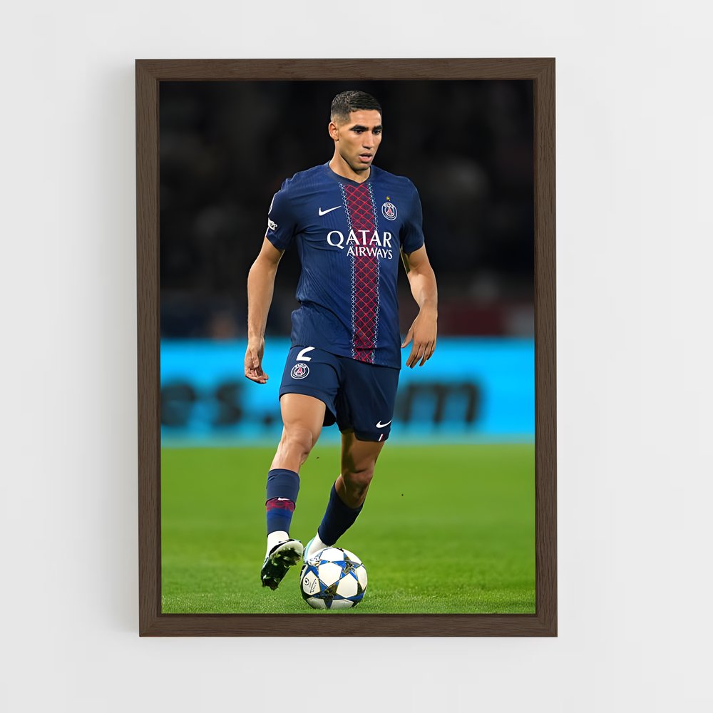 ap-achraf hakimi-2 cadre Bois foncé
