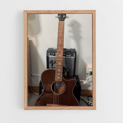 ap-acoustic guitar-4 cadre Bois clair