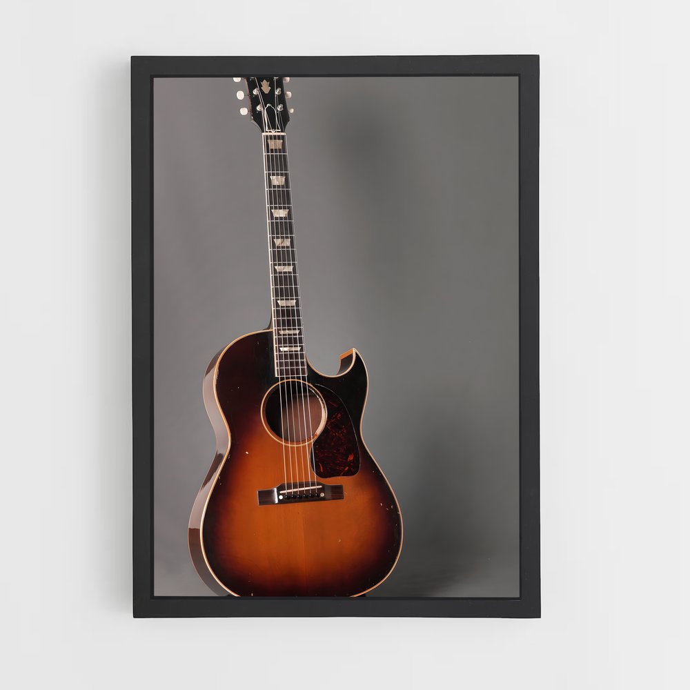 ap-acoustic guitar-6 cadre Noir