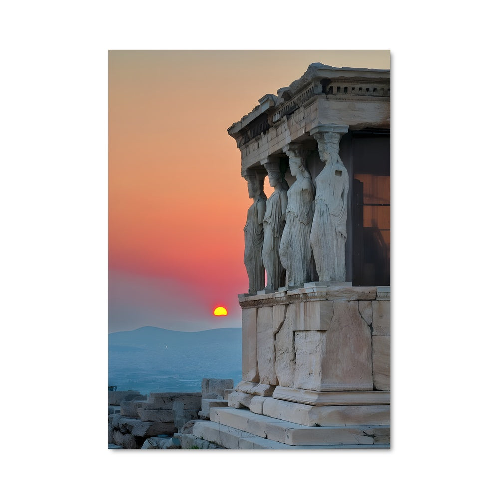 Poster Acropole au Crépuscule