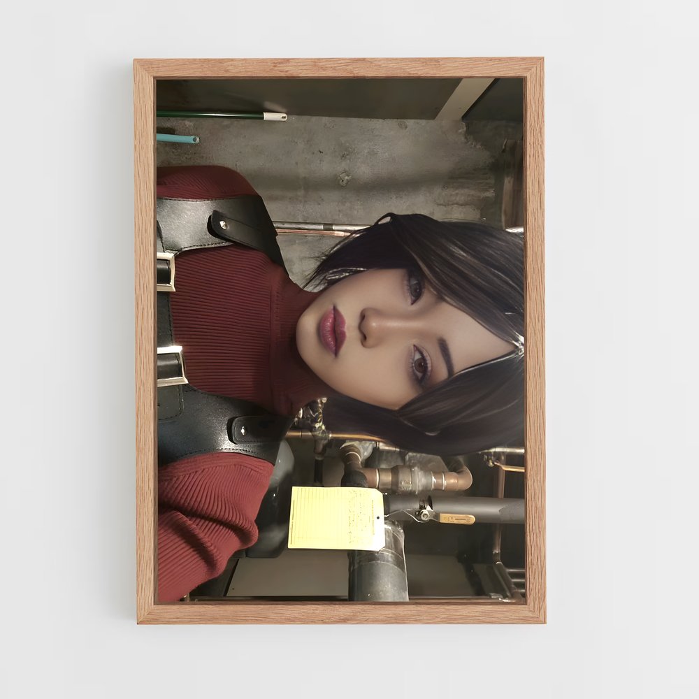 ap-ada wong-1 cadre Bois clair
