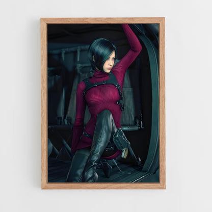 ap-ada wong-10 cadre Bois clair