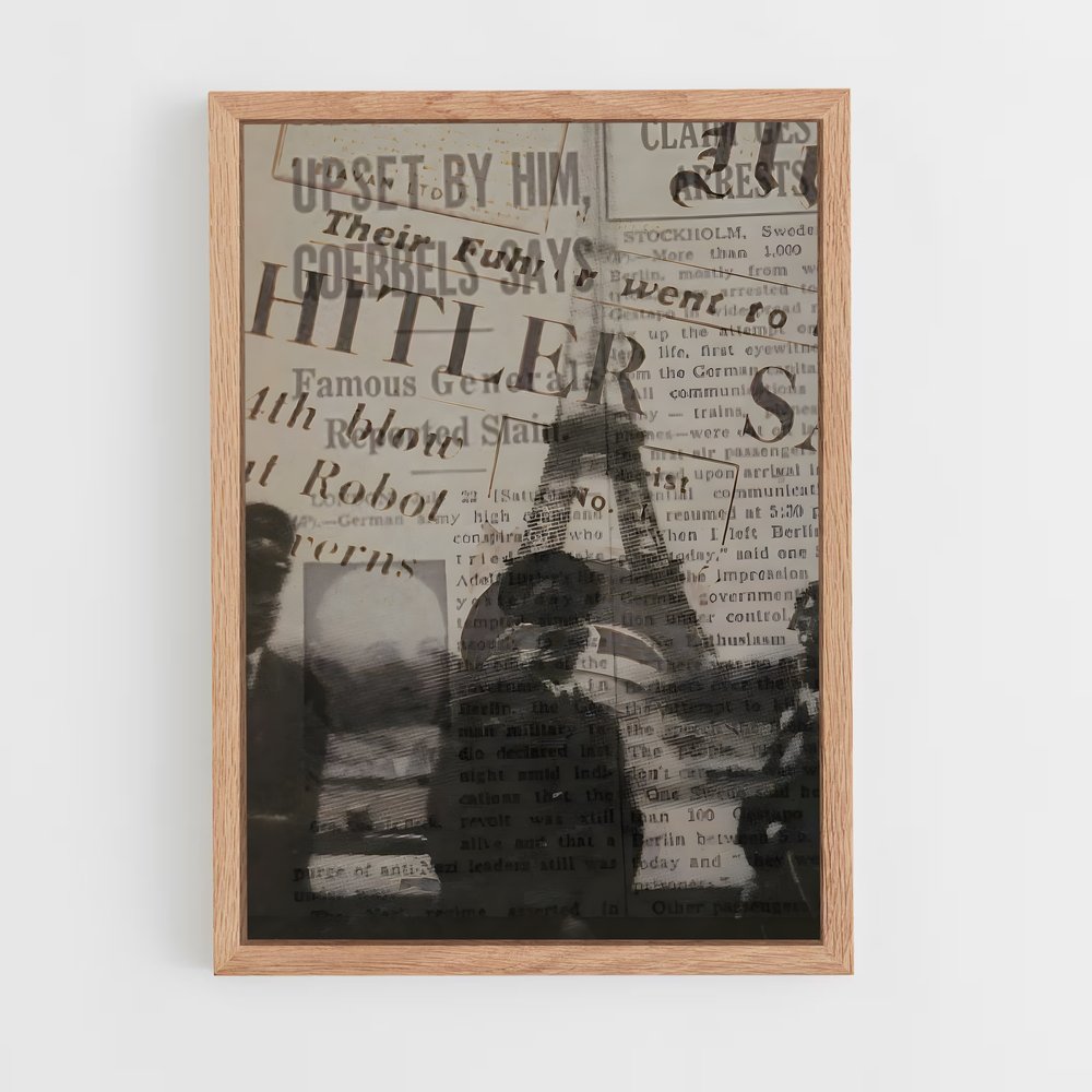 ap-adolf hitler-1 cadre Bois clair