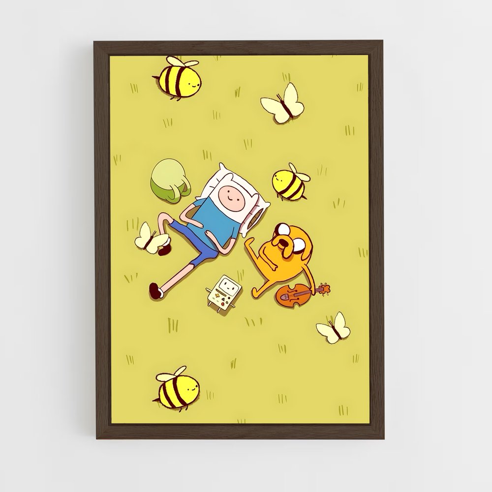 ap-adventure time-2 cadre Bois foncé