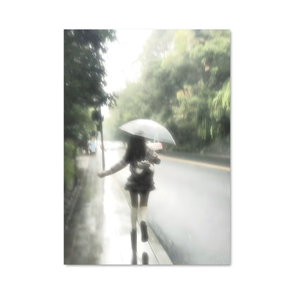 Poster Promenade Pluvieuse