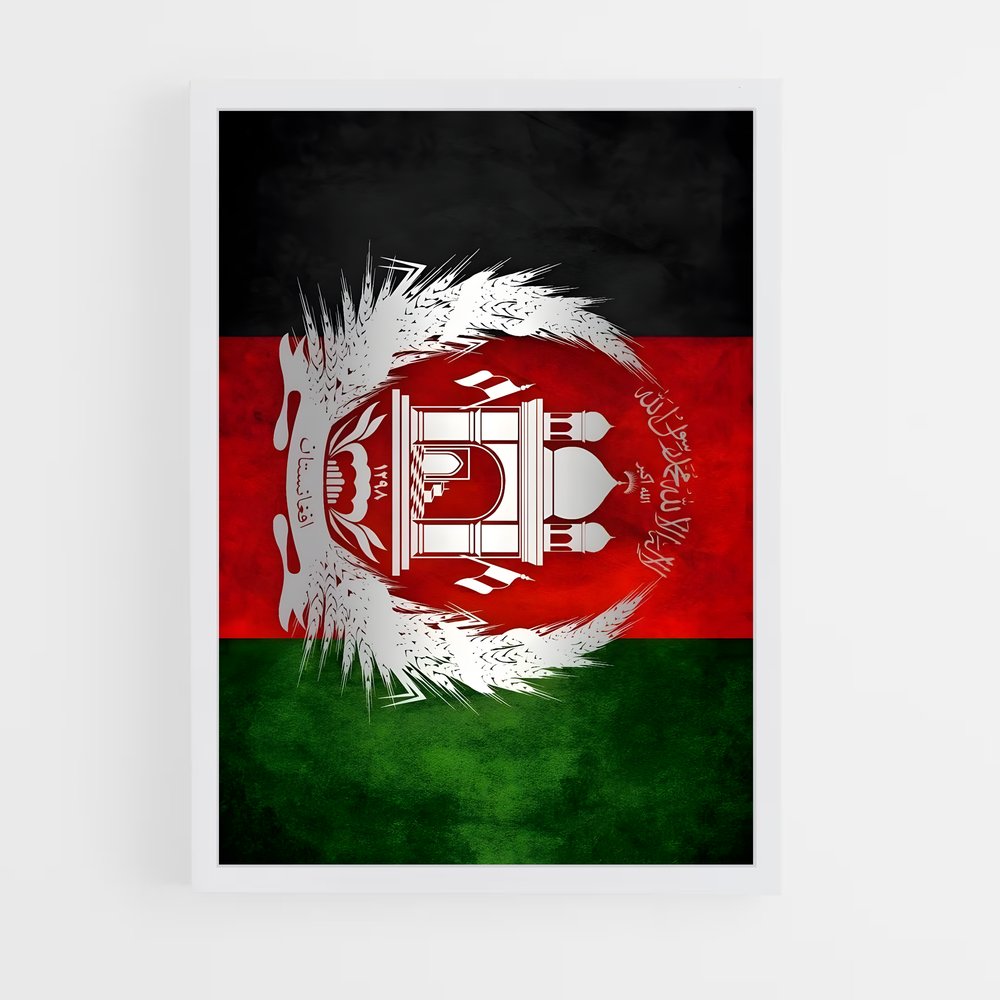 ap-afghanistan flag-1 cadre Blanc