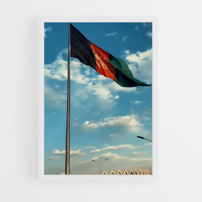 ap-afghanistan flag-4 cadre Blanc