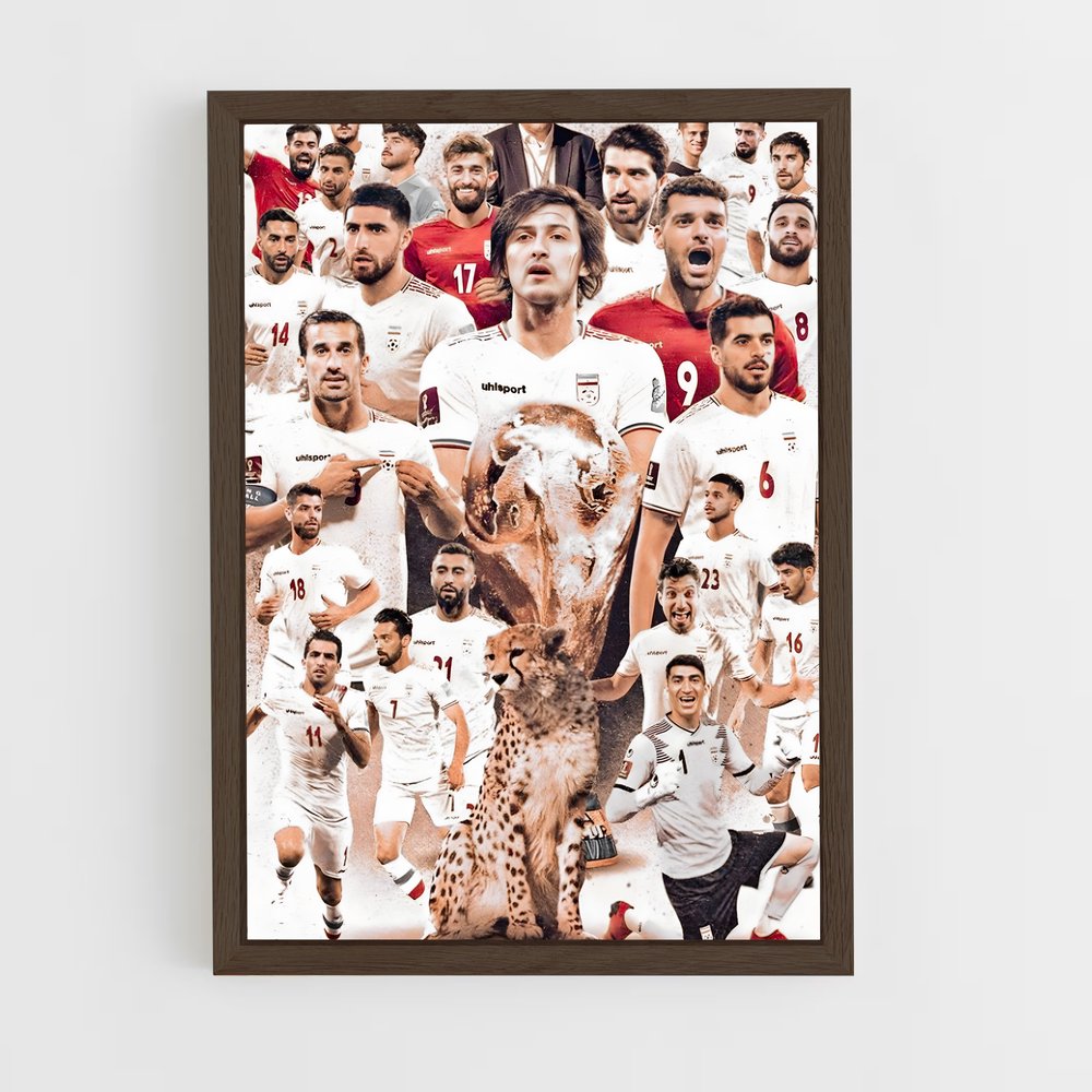 ap-afghanistan national football team-1 cadre Bois foncé