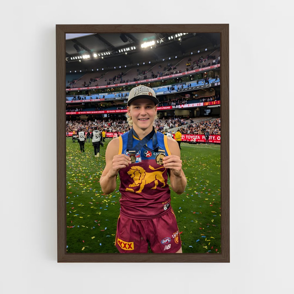 ap-afl grand final-1 cadre Bois foncé