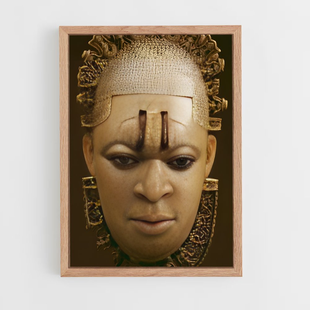 ap-african masks-3 cadre Bois clair