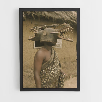 ap-african masks-5 cadre Noir