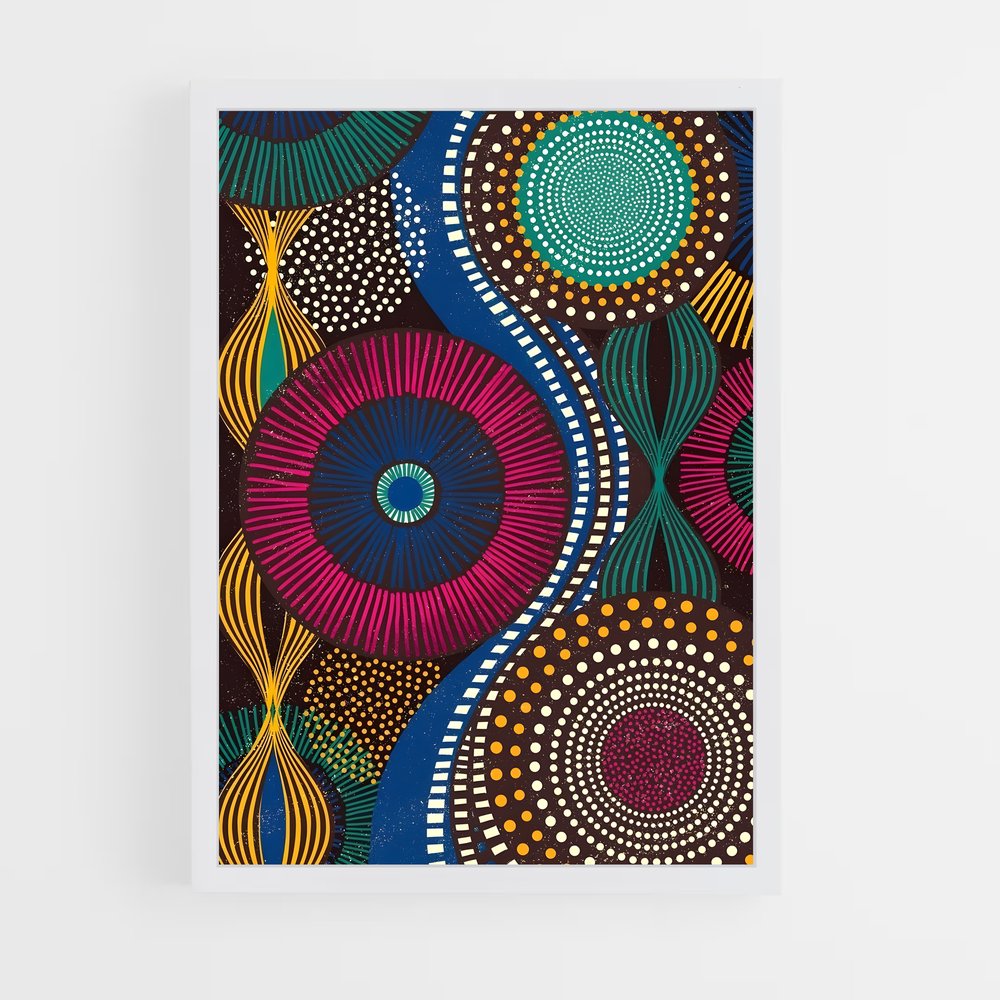 ap-african patterns-3 cadre Blanc