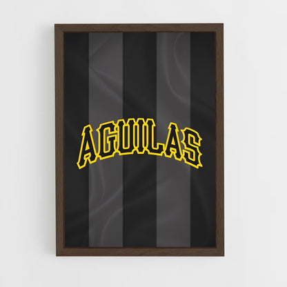 ap-aguilas cibaenas-4 cadre Bois foncé