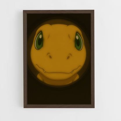 ap-agumon-1 cadre Bois foncé