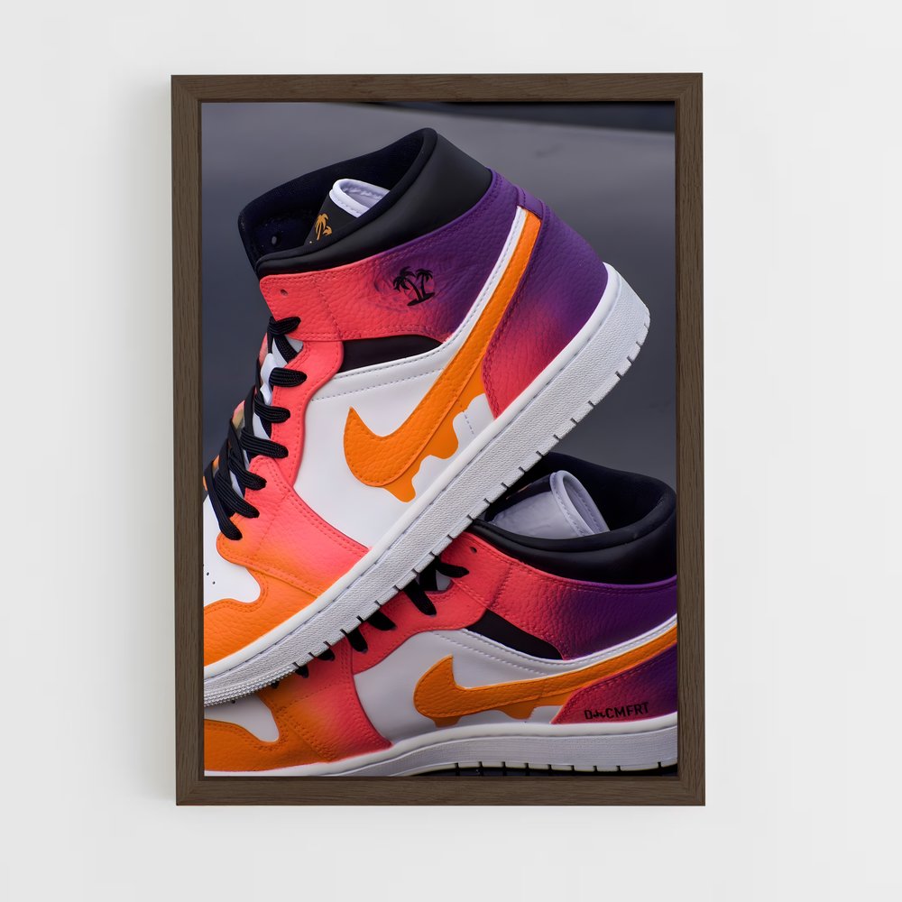 ap-air jordan-1 cadre Bois foncé