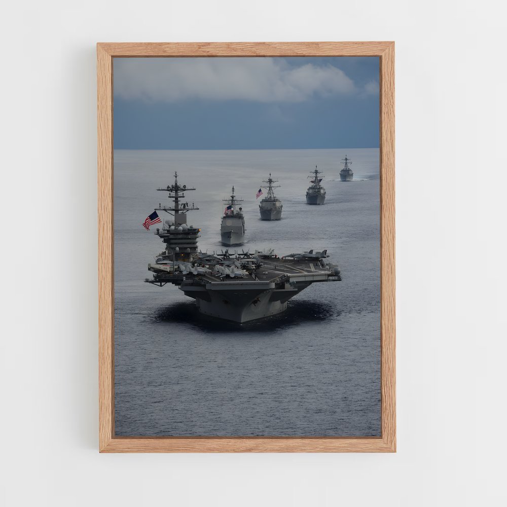 ap-aircraft carriers-1 cadre Bois clair