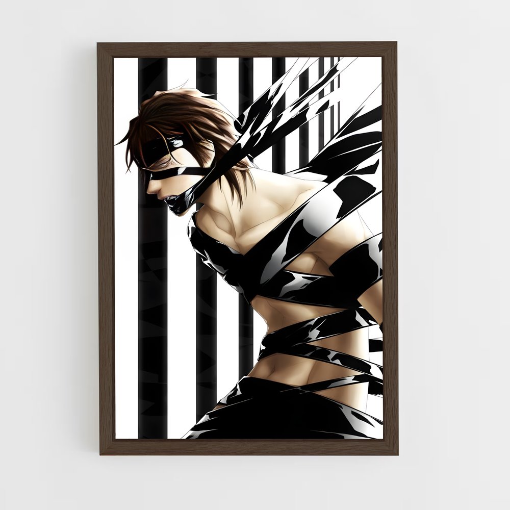ap-aizen sosuke-3 cadre Bois foncé