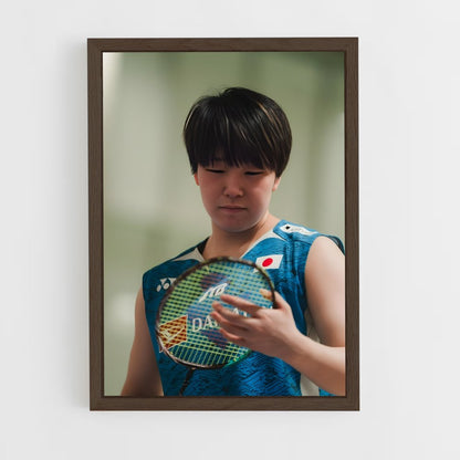 ap-akane yamaguchi-2 cadre Bois foncé