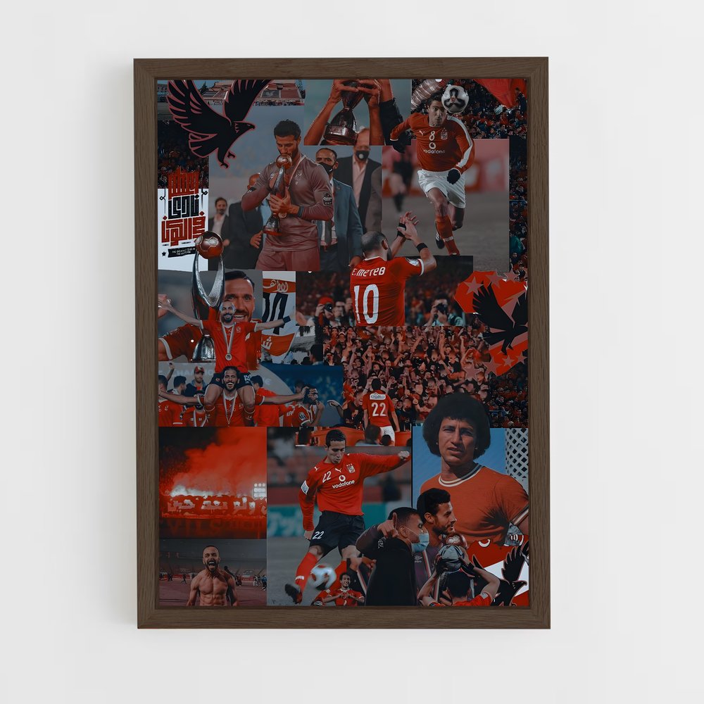 ap-al ahly sc-3 cadre Bois foncé