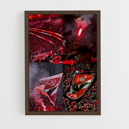 ap-al ahly sc-6 cadre Bois foncé
