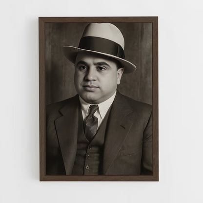 ap-al capone-2 cadre Bois foncé