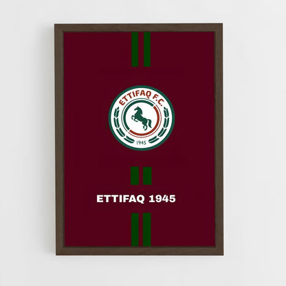 ap-al ettifaq fc-2 cadre Bois foncé
