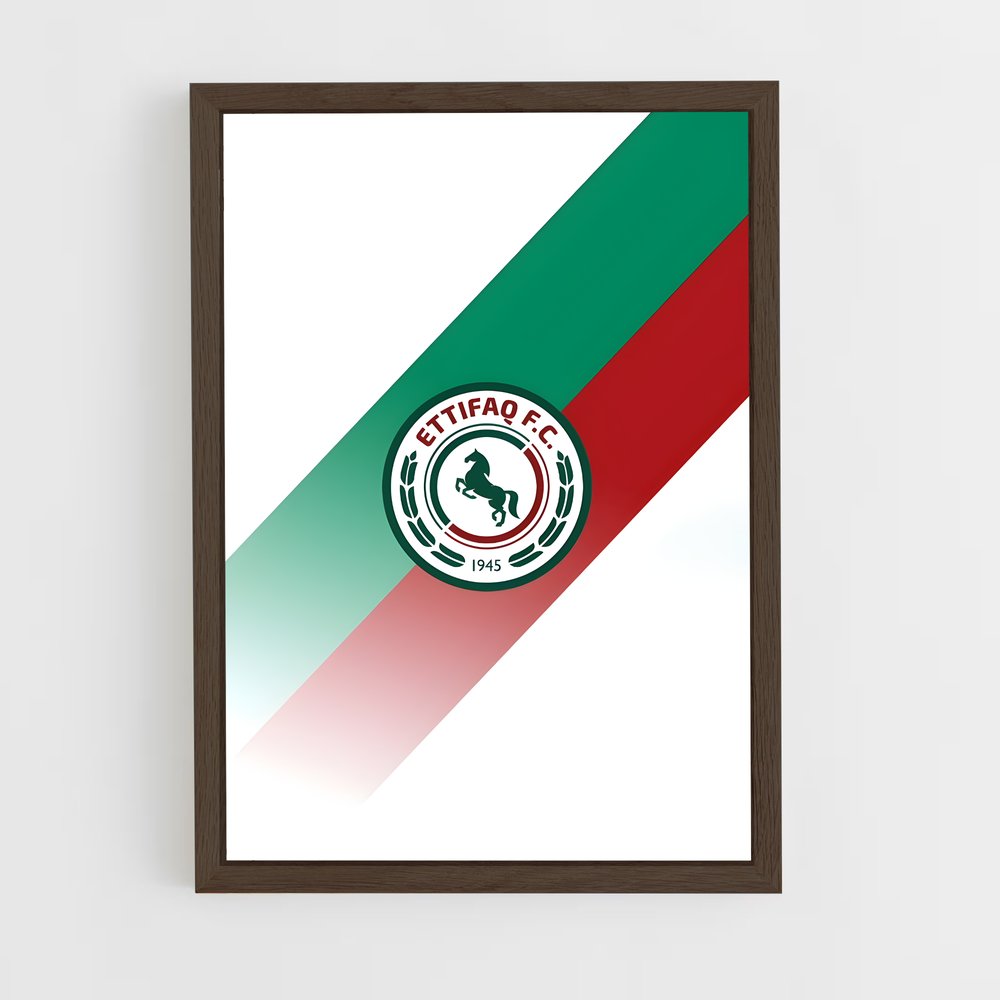 ap-al ettifaq fc-3 cadre Bois foncé