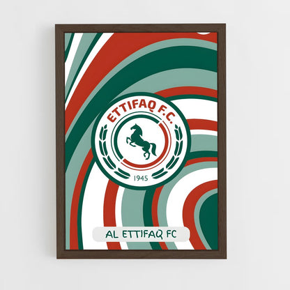ap-al ettifaq fc-4 cadre Bois foncé