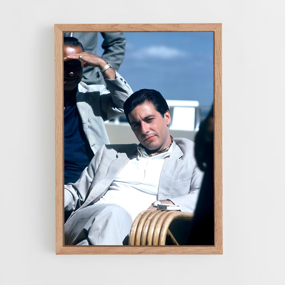 ap-al pacino-11 cadre Bois clair