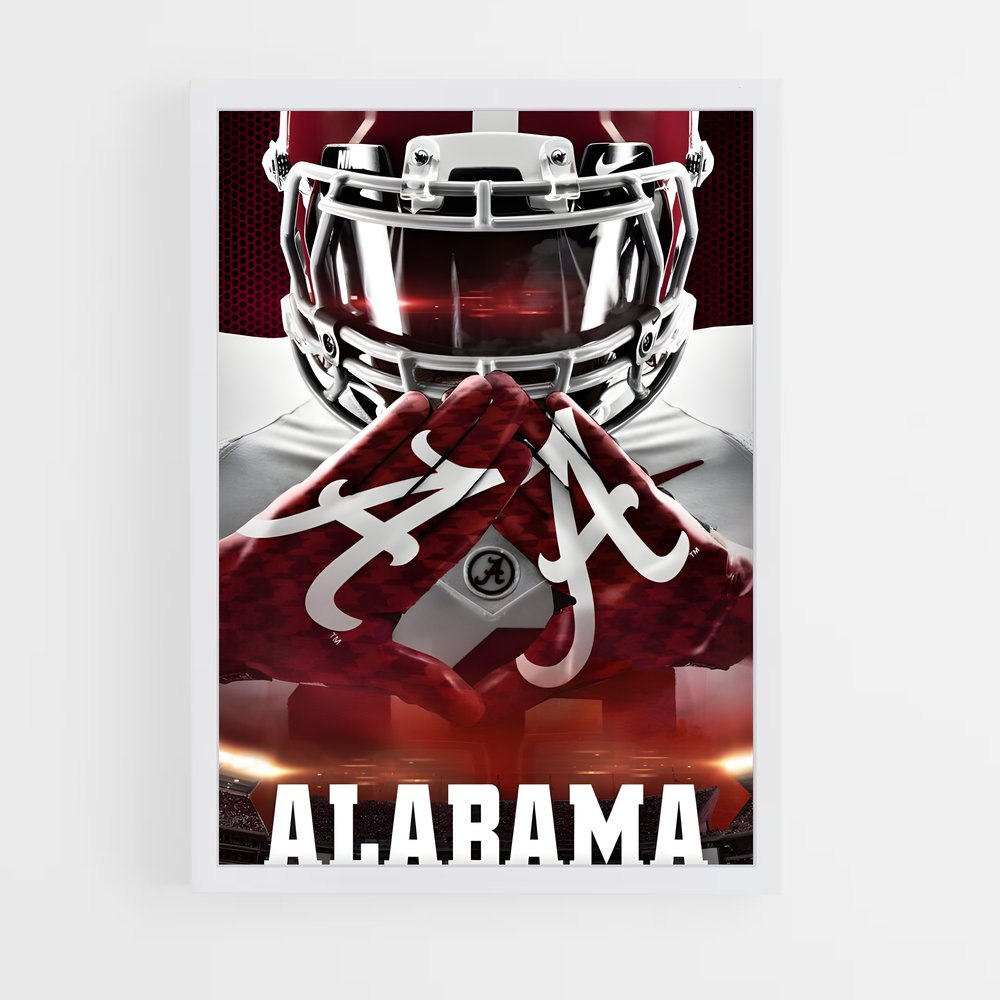 ap-alabama crimson tide-2 cadre Blanc