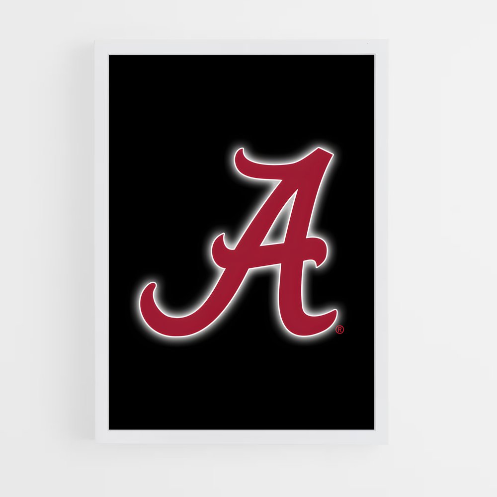 ap-alabama crimson tide-5 cadre Blanc