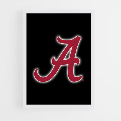 ap-alabama crimson tide-5 cadre Blanc