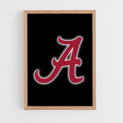 ap-alabama crimson tide-5 cadre Bois clair