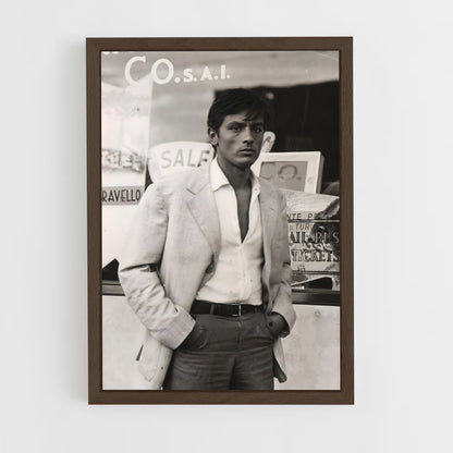 ap-alain delon-7 cadre Bois foncé