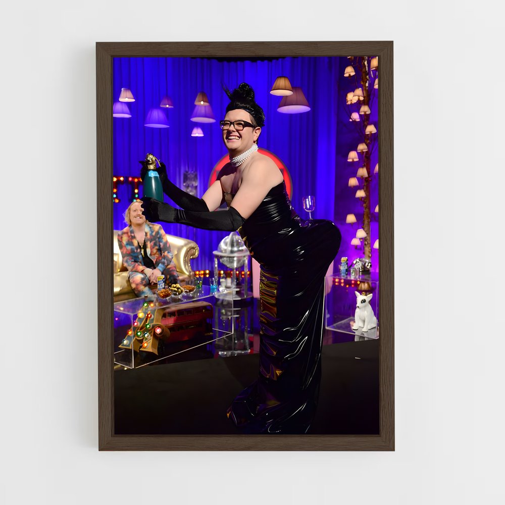ap-alan carr-3 cadre Bois foncé