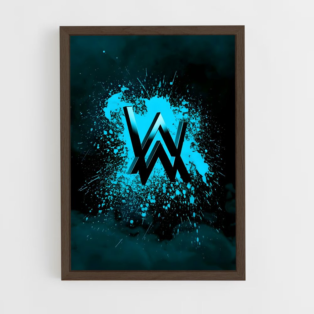 ap-alan walker-3 cadre Bois foncé