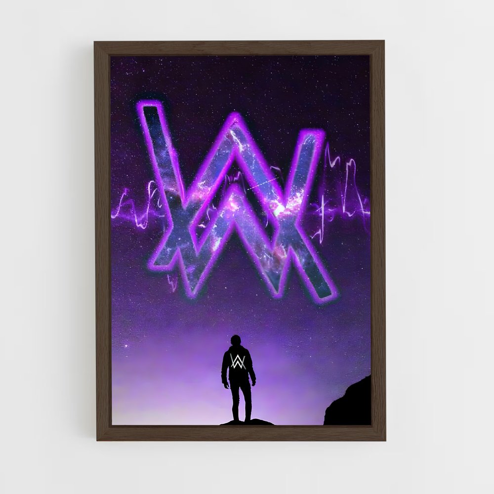 ap-alan walker-6 cadre Bois foncé
