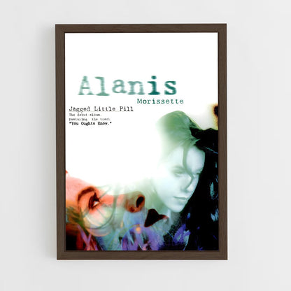 ap-alanis morissette-3 cadre Bois foncé