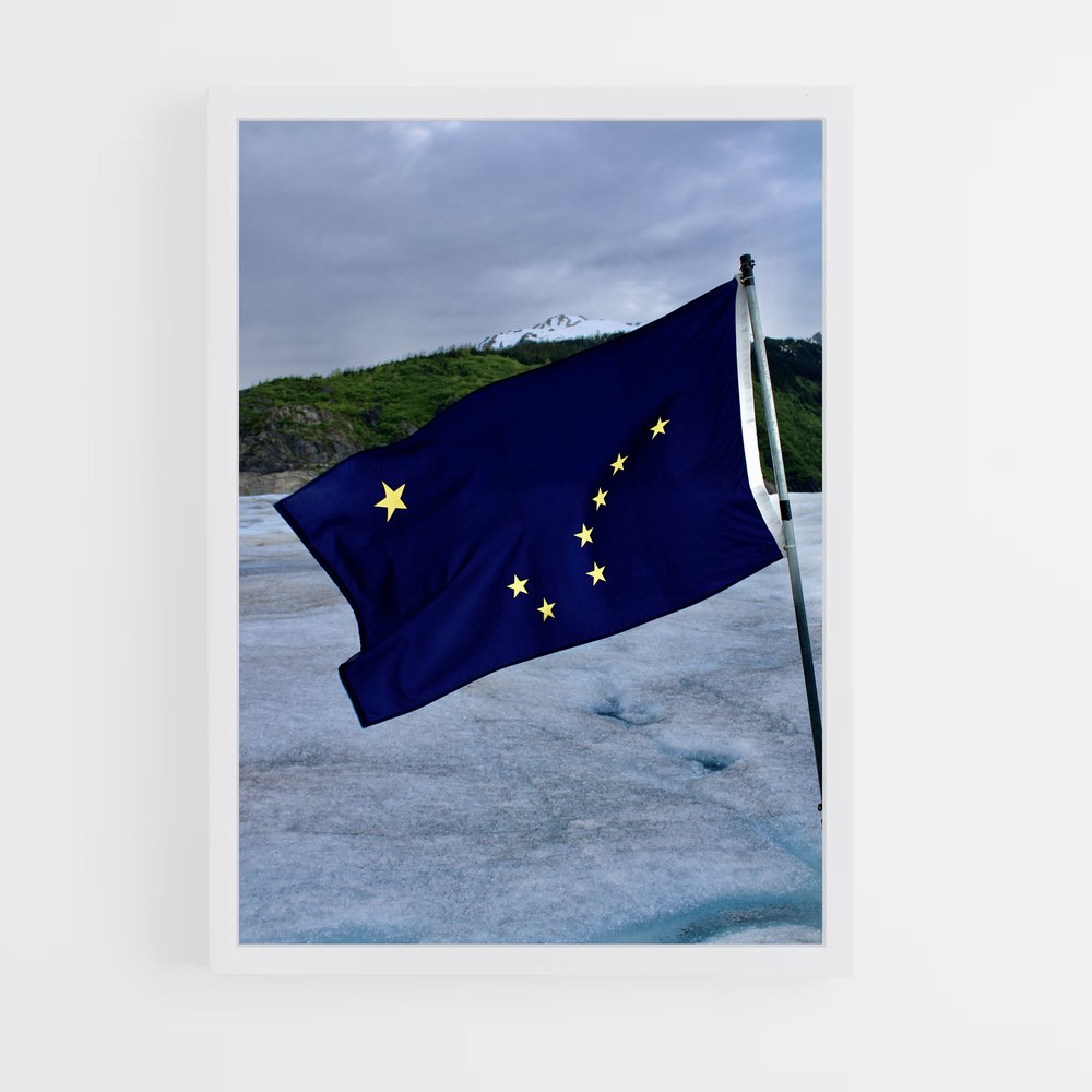ap-alaska flag-2 cadre Blanc