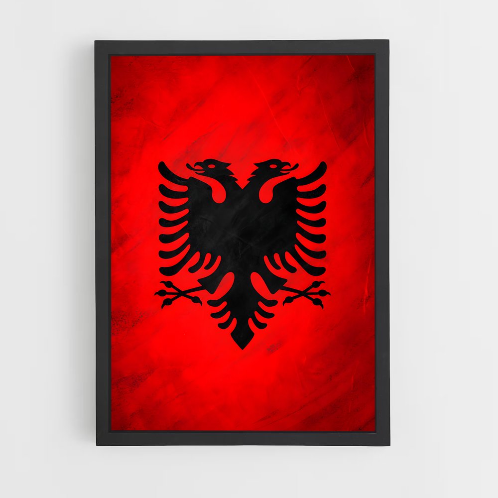 ap-albania flag-1 cadre Noir