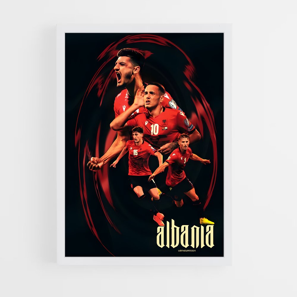 ap-albania national football team-1 cadre Blanc