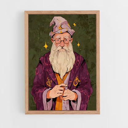 ap-albus dumbledore-6 cadre Bois clair