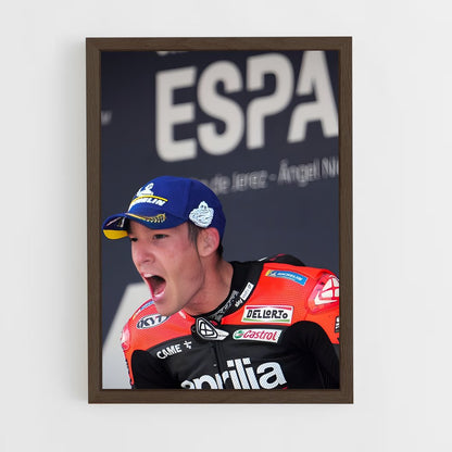 ap-aleix espargaro-9 cadre Bois foncé