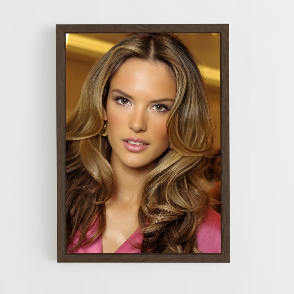 ap-alessandra ambrosio-3 cadre Bois foncé