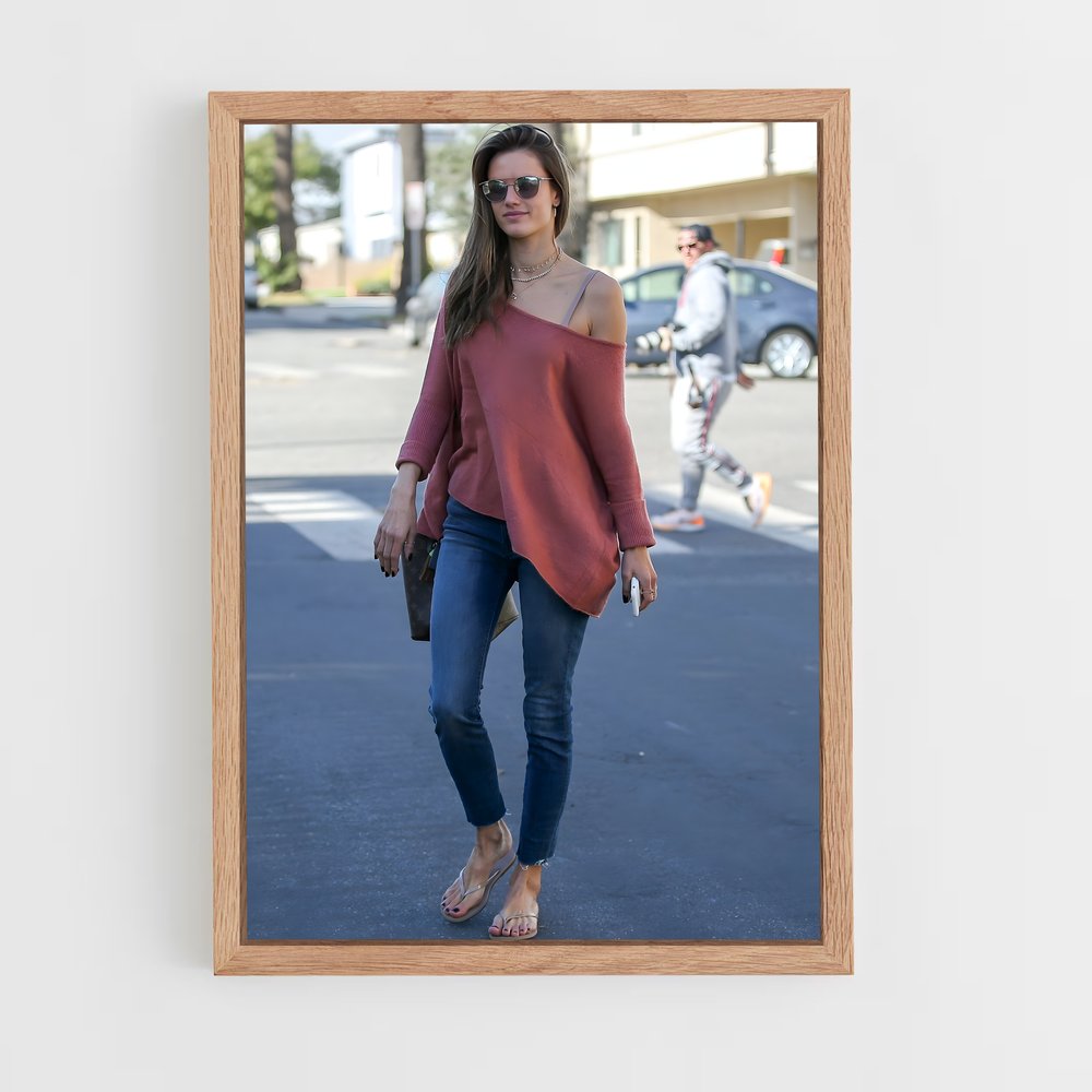 ap-alessandra ambrosio-9 cadre Bois clair