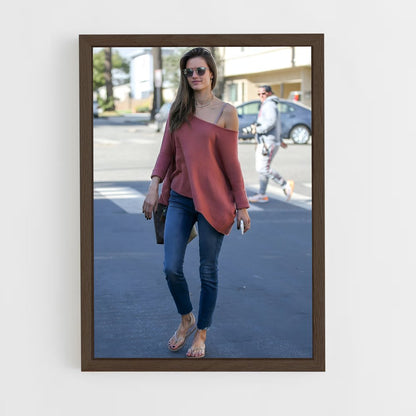ap-alessandra ambrosio-9 cadre Bois foncé
