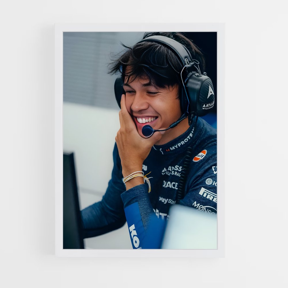 ap-alex albon-1 cadre Blanc