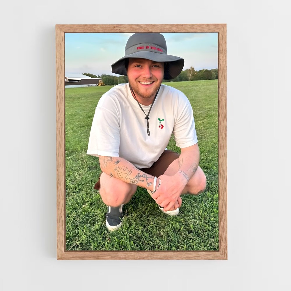 ap-alex warren-8 cadre Bois clair