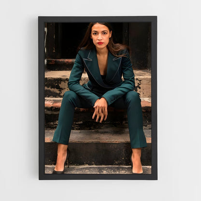 ap-alexandria ocasio cortez-3 cadre Noir